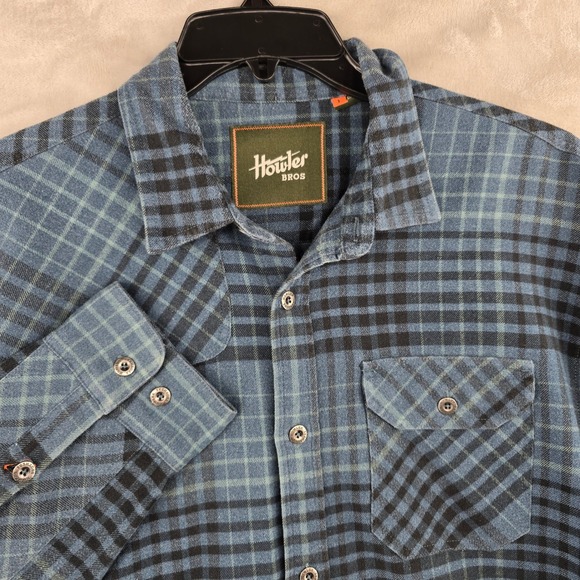 Howler Bros Flannel Shirt Plaid Button Up Long Sleeve Casual Mens Size L - Picture 1 of 7